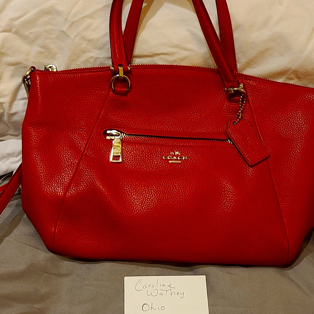 Red Coach Prairie  Satchel